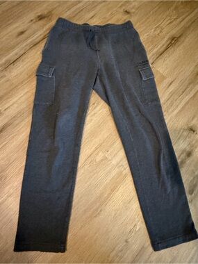L.L. Bean Charcoal Gray Cargo Sweatpants